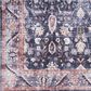 Nourison Grand Washables 7"10" x 9"10" Navy Ivory Area Rug, , large