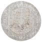 Surya Brunswick Cream, Medium Brown, Light Gray, Light Brown, Charcoal and Mustard 5"3" Round Area Rug, , large