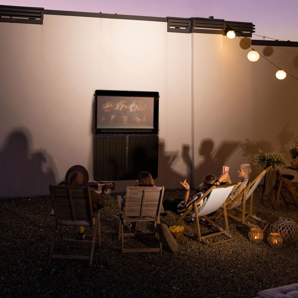 Storm Shell XL 55" Outdoor TV and Soundbar Enclosure in Black, , large