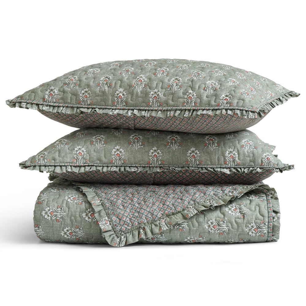 Hampton Park Linwood 3-Piece King/California King Quilt Set in Sage Green, , large