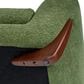 Jennifer Taylor Home Louie Alpine 36.5" Medium Sherpa Dog Sofa Bed in Moss Green, , large