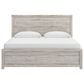 Ashley Broachmyn King Bed with Two Nightstands in Light Gray, , large