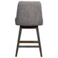 Blue River Amalie Swivel Counter Stool with Mocha Cushion in Grey Oak, , large