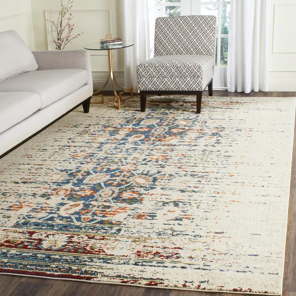 Safavieh Monaco MNC208M-1115 11&#39; x 15&#39; Ivory/Blue Area Rug, , large