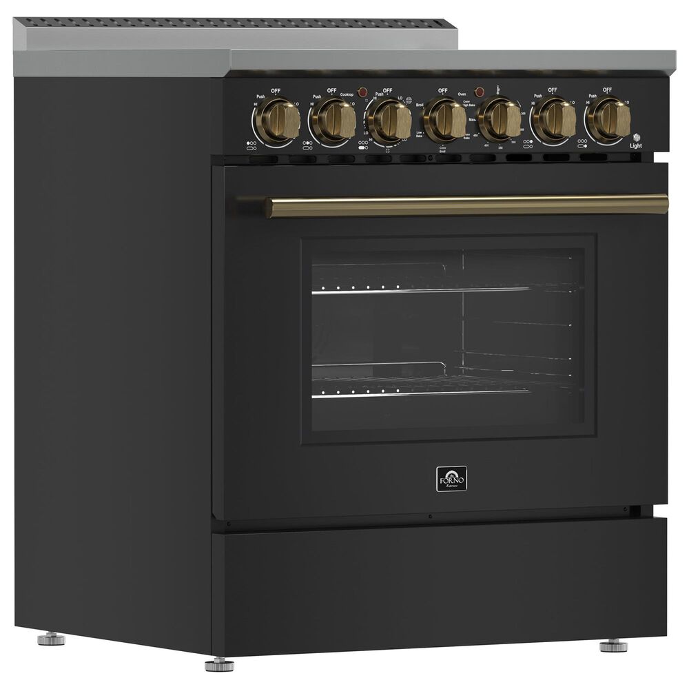Forno Paolo 30" Freestanding Electric Range in Black, , large