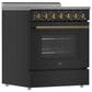 Forno Paolo 30" Freestanding Electric Range in Black, , large