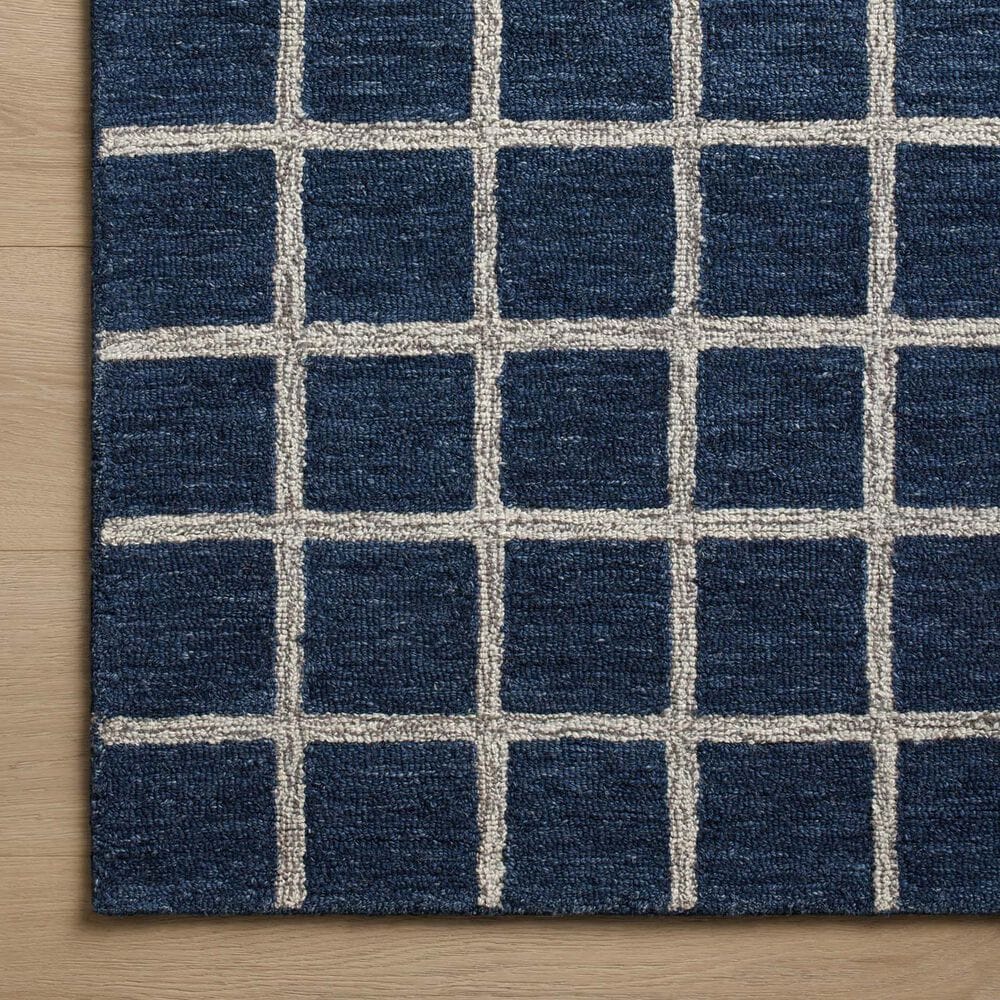 Chris Loves Julia x Loloi Polly 8&#39;6&quot; x 11&#39;6&quot; Navy and Silver Area Rug, , large