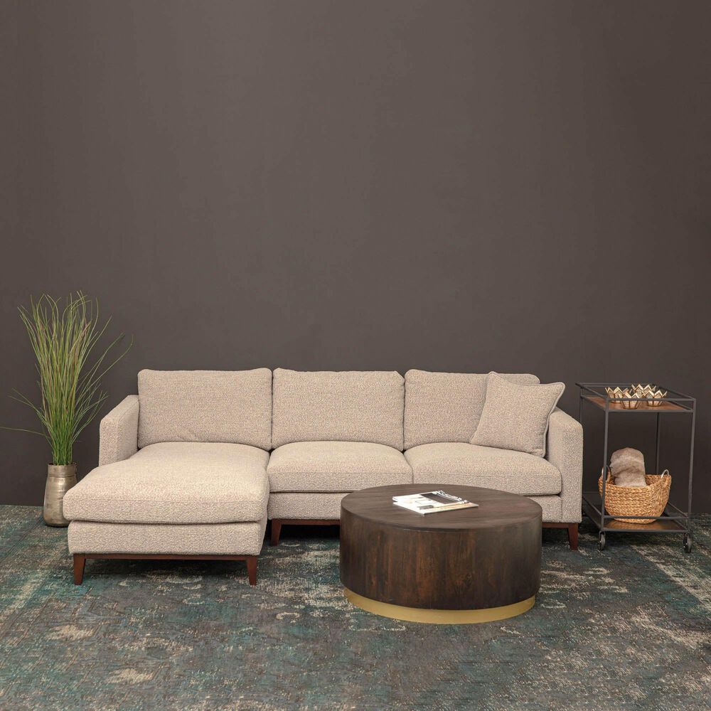 37B Form Coffee Table in Coffee and Brass, , large