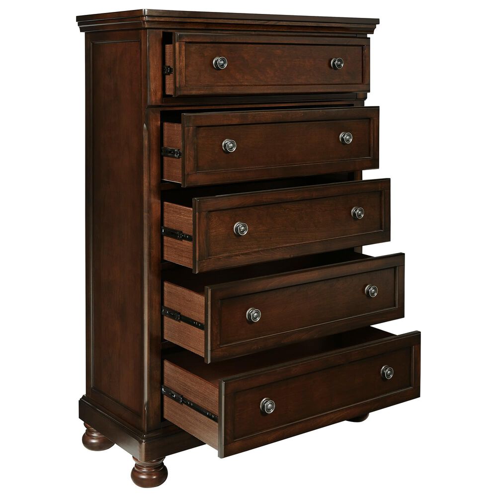 Millenium Porter 5-Piece King Storage Bedroom Set in Rustic Brown, , large