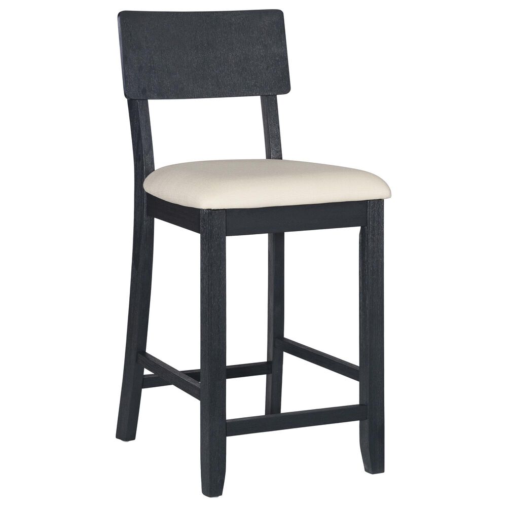 Linon Home Decor Jorissen Counter Stool in Dark Charcoal, , large