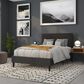 Flash Furniture Bristol Full Upholstered Headboard in Black, , large