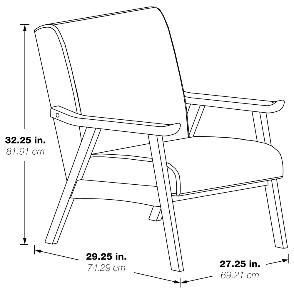 Valor Living Weldon Accent Chair in Charcoal, , large