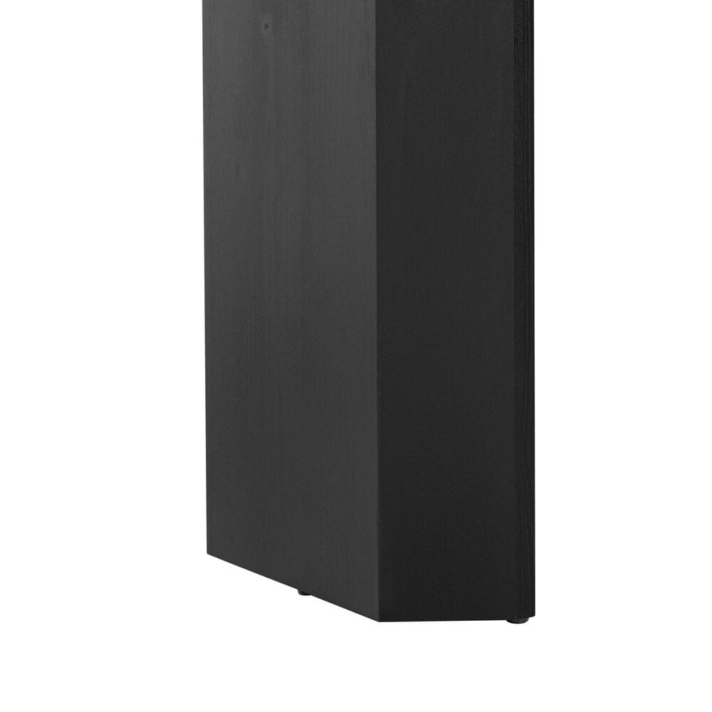 Hearth and Haven Mirod59" Console Table with Side Panel Legs in Black, , large