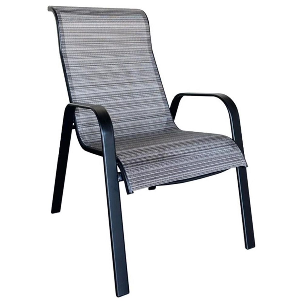 Redline Creation Inc. 5-Piece Patio Dining Set in Matte Black and Gray, , large