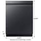 Samsung 24" Built-In Pocket Handle Dishwasher in Fingerprint Resistant Matte Black Steel, , large
