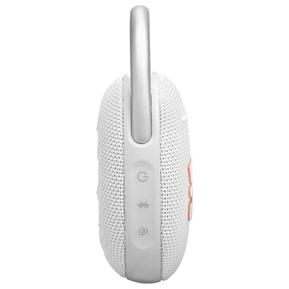 JBL Clip 5 Portable Waterproof Bluetooth Speaker in White, , large