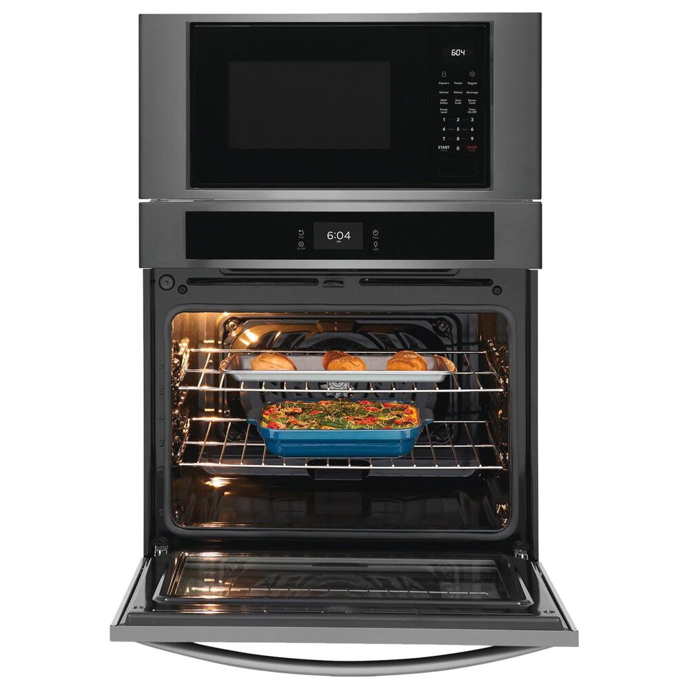 Frigidaire 30" Microwave Combination Wall Oven in Black Stainless Steel, , large