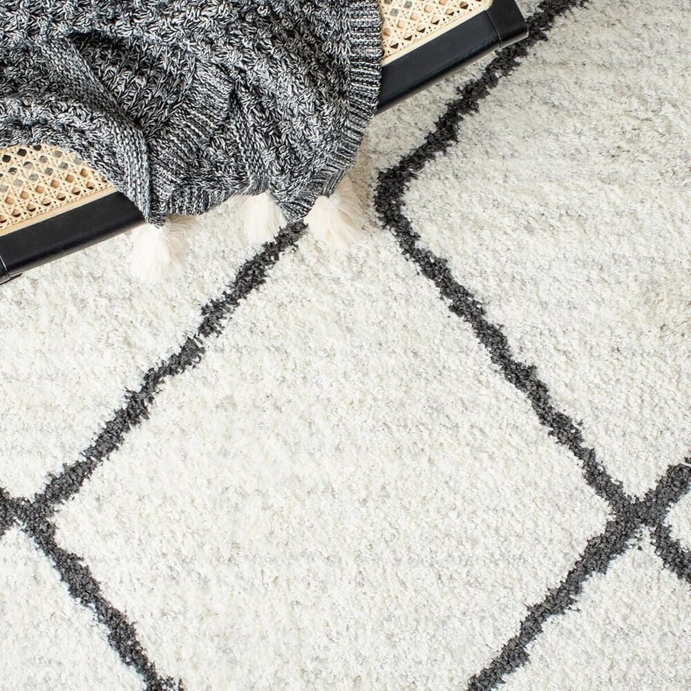 Safavieh August Shag AUG572A 9&#39; x 12&#39; Ivory and Black Area Rug, , large