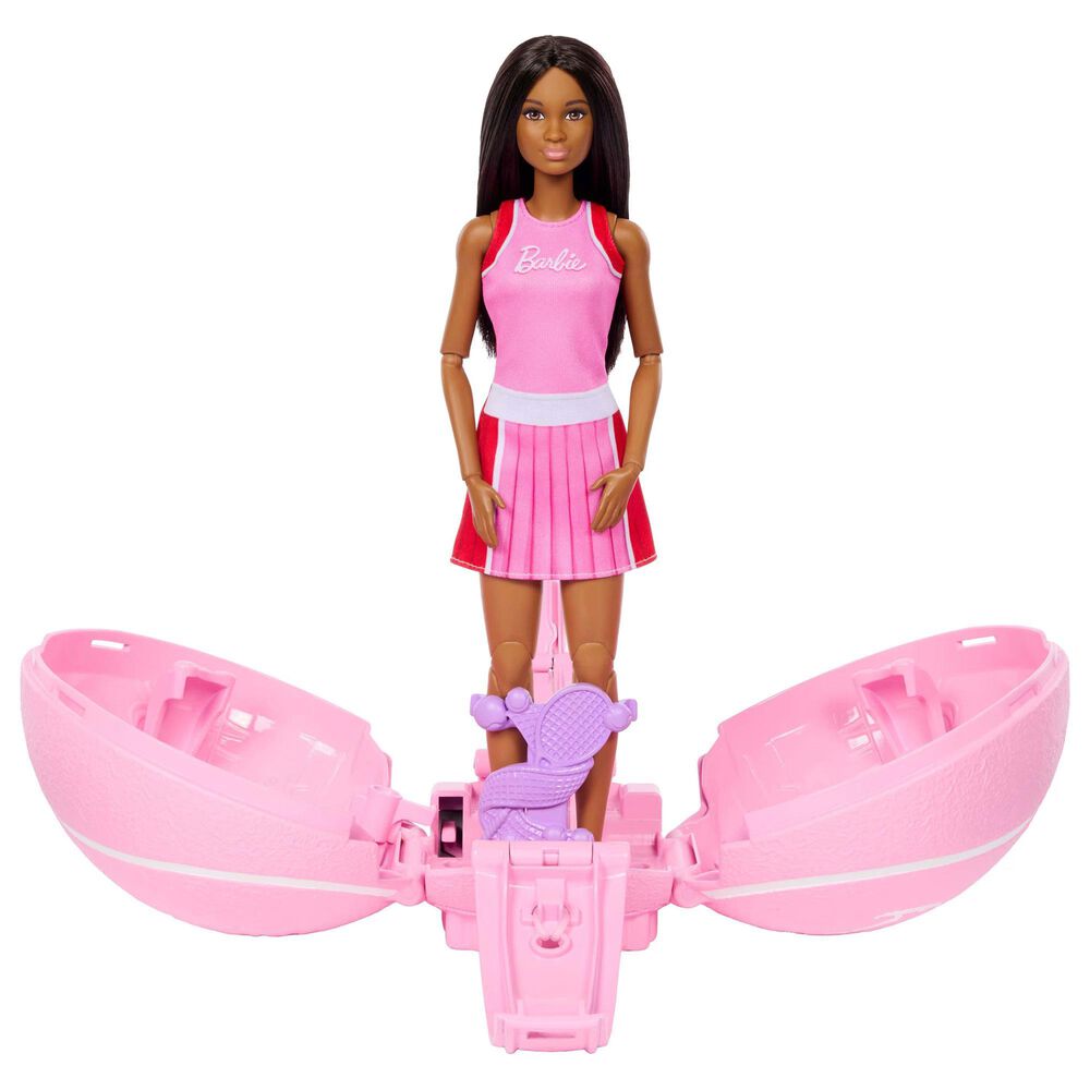 Barbie Roll and Reveal Tennis Player Doll with Ball Encasement, , large