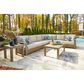 Signature Design by Ashley Silo Point 3-Piece Sectional with Neutral Cushion in Brown, , large