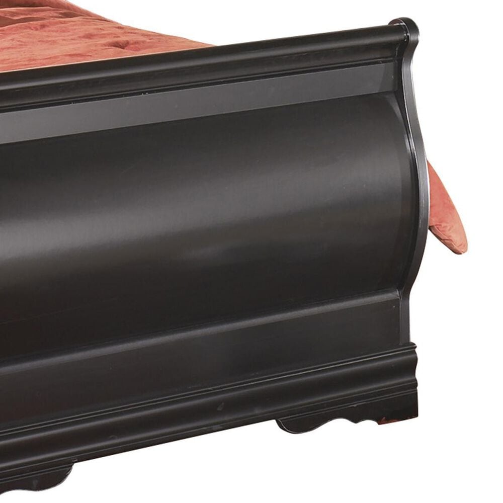 Ashley Huey Vineyard Kids Twin Sleigh Bed in Black, , large