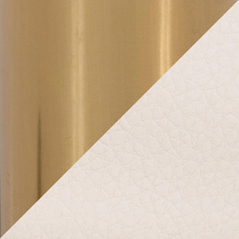 Lumisource Fabrico Office Chair with Cream Cushion in Gold, , large