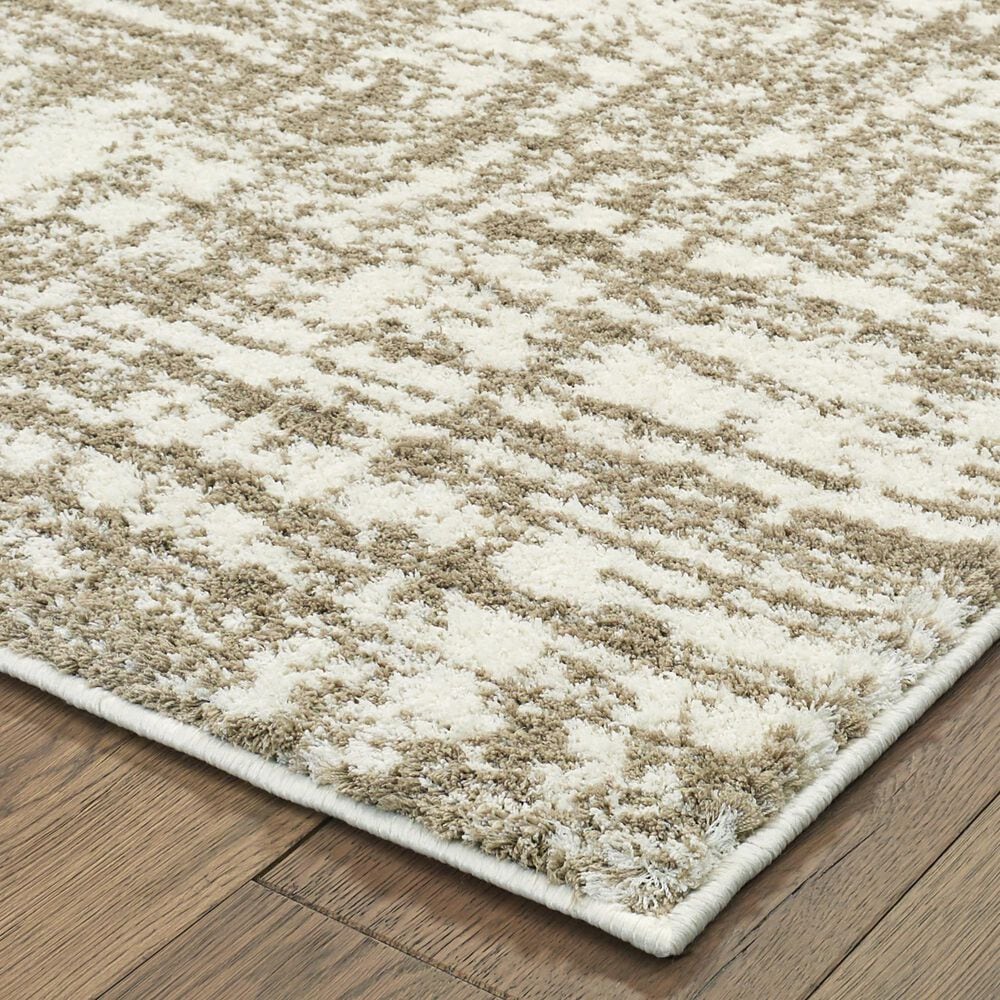 Oriental Weavers Verona Ivory and Taupe 5&#39;3&quot; x 7&#39;6&quot; Area Rug, , large