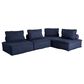 37B Paxton 4-Piece Armless Modular Set in Navy, , large