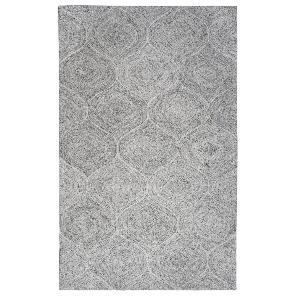 RIZZY Brindleton Transitional 9" x 12" Gray Area Rug, , large