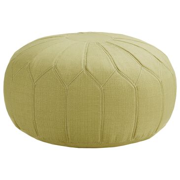 Hampton Park Kelsey Pouf Ottoman in Green, , large
