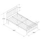 Novogratz Bright Pop Twin Metal Bed in White, , large