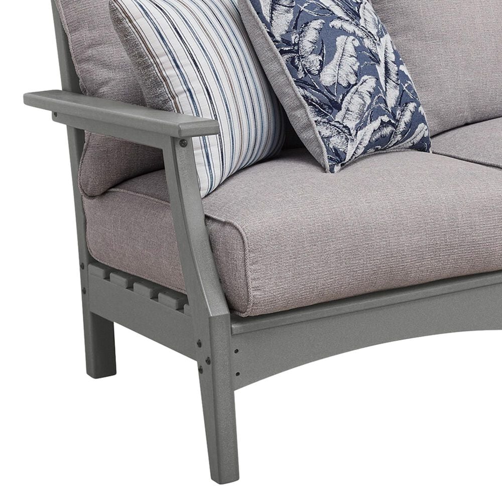Ashley Cove Beach Outdoor Sofa with Cushion in Gray, , large