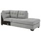 Signature Design by Ashley Falkirk 2-Piece Right Facing Sleeper Sectional with Chaise in Steel, , large