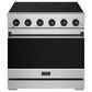 Thor Kitchen Gordon Ramsay 6 Cu. Ft. Professional Freestanding Electric Range with Black Handle Kit in Stainless Steel, , large