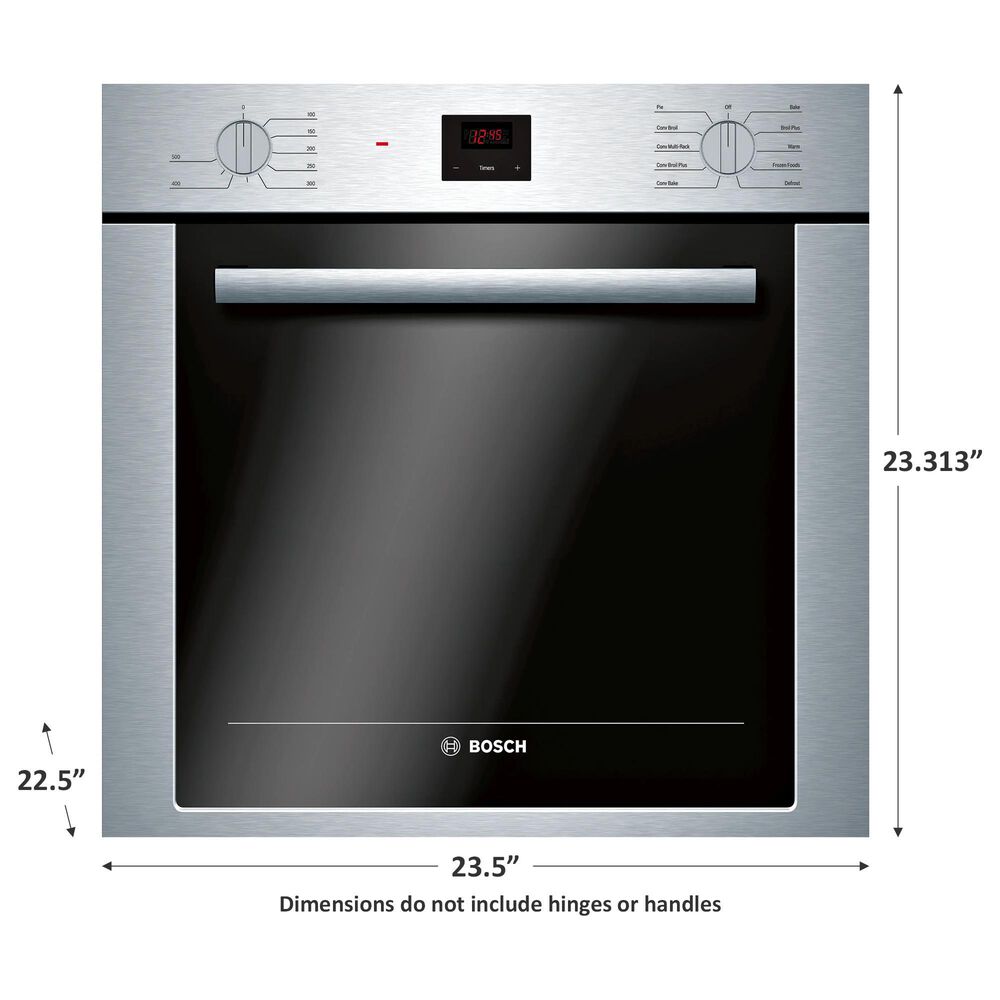 Bosch 500 Series 24&quot; Single Electric Wall Oven with Convection in Stainless Steel, , large