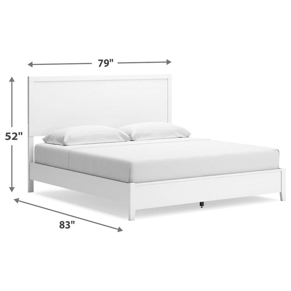 Ashley Binterglen King Panel Bed in White, , large