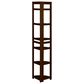 Regency Global Sourcing Flip Flop 67" Corner Folding Bookcase in Mocha Walnut, , large