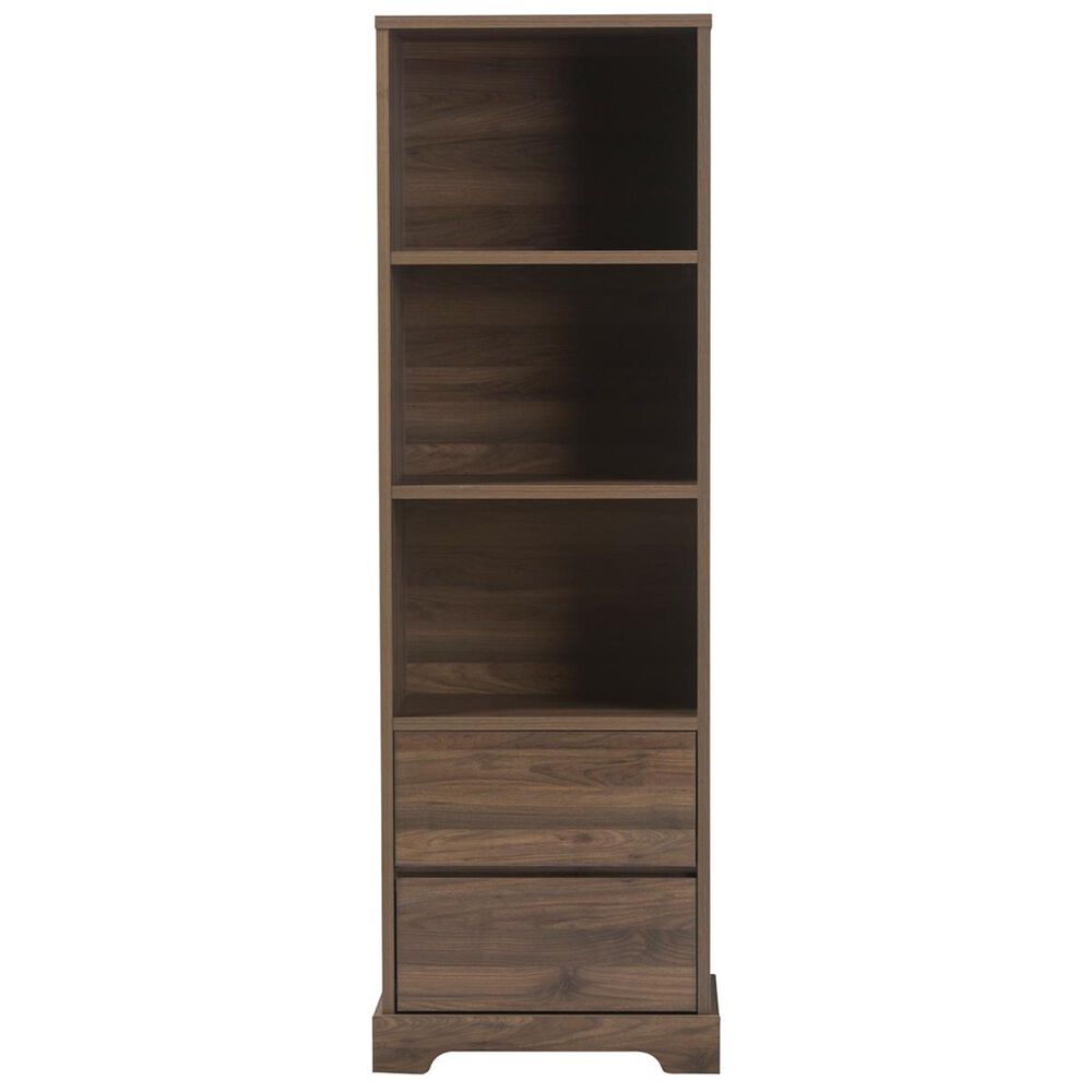 Baxton Studio Burnwood Bookcase in Brown, , large