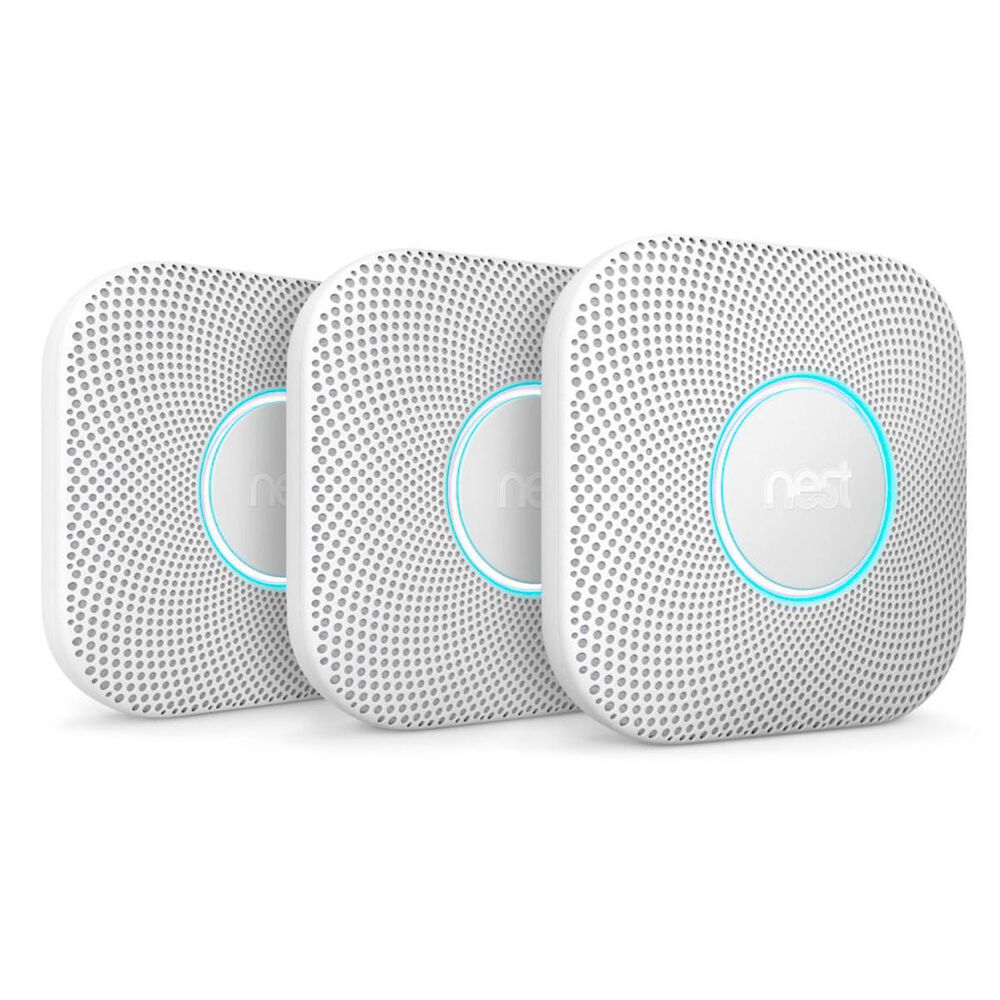 Google Nest Protect Smoke & Carbon Monoxide Alarm (3 Pack) - Battery, , large