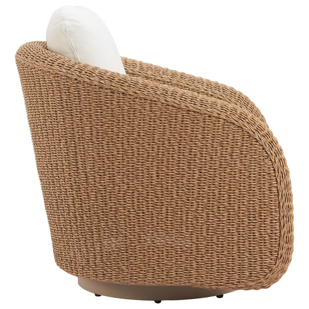 Zuo Modern Solara Outdoor Swivel Chair in Ivory, , large