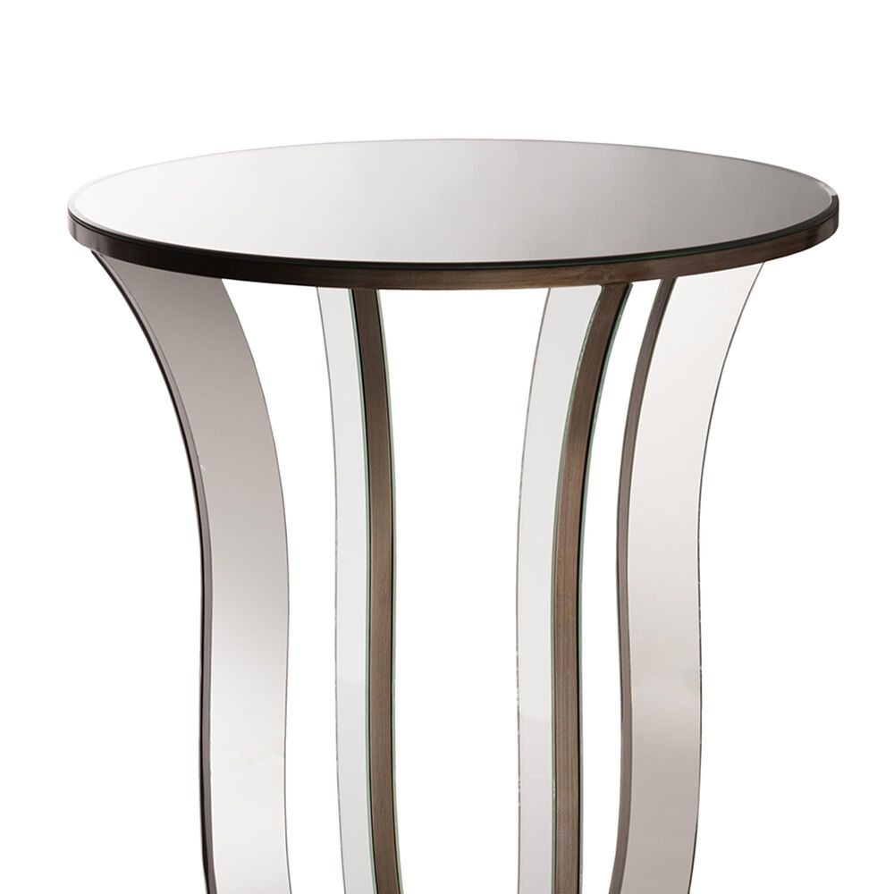 Baxton Studio Kylie Accent Side Table in Silver, , large