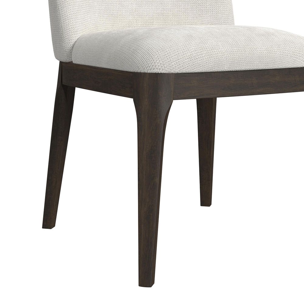 Mayberry Hill Sylvie 5-Piece Round Dining Set in Brown and White, , large