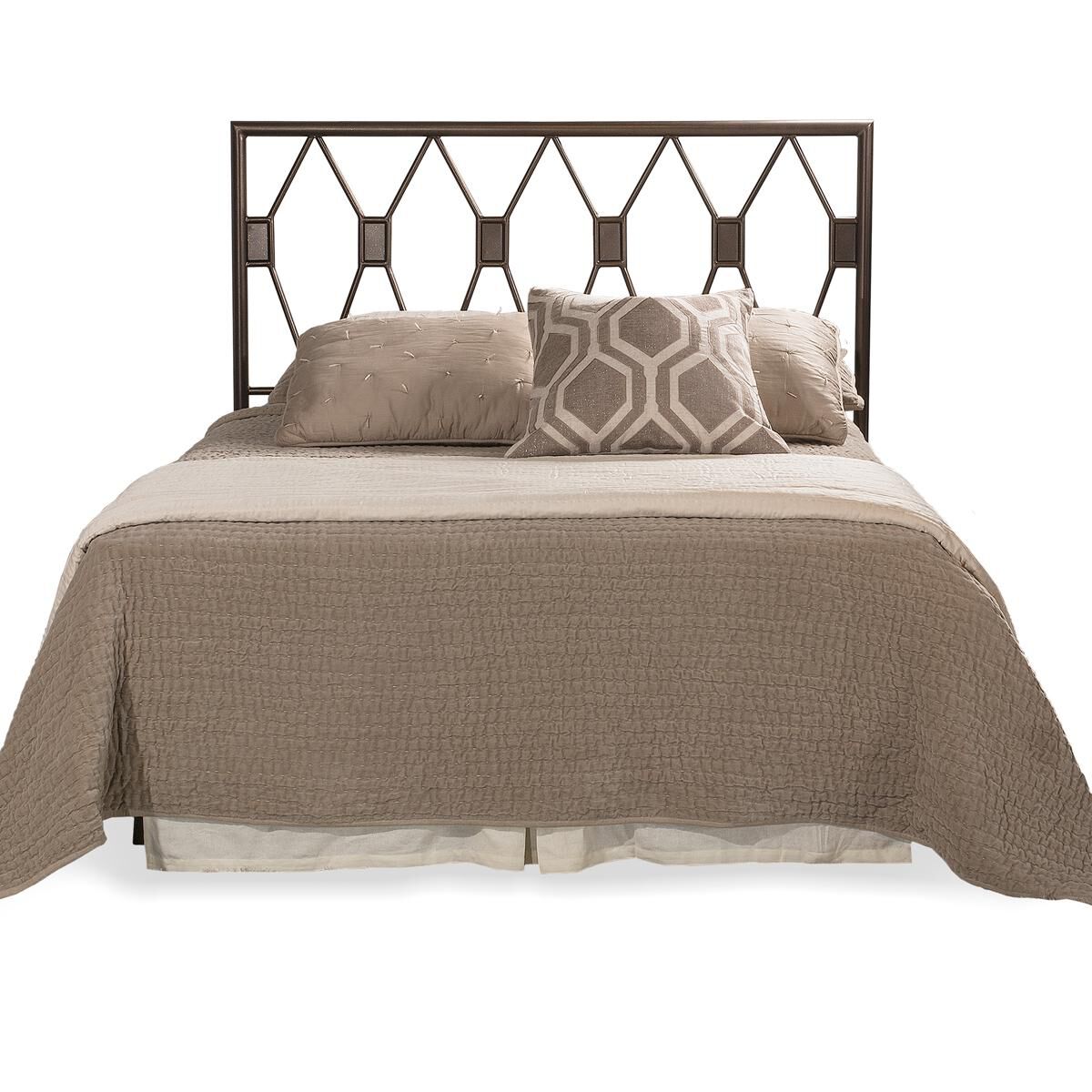 Pewter outlet metal headboard
