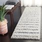 Safavieh Venus Shag VNS604B 2"2" x 12" Ivory and Dark Grey Runner, , large