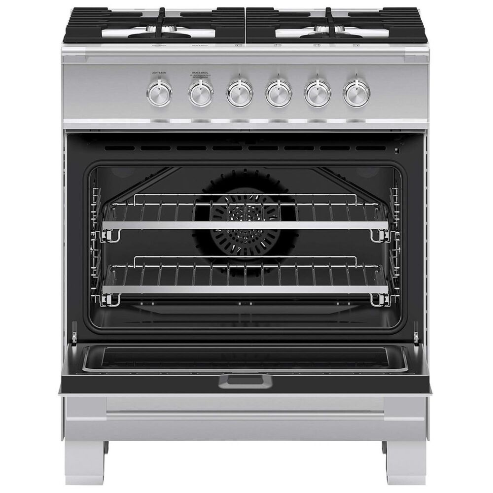 Fisher and Paykel 30" Freestanding Classic Dual Fuel Range in Stainless
