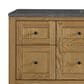 James Martin Vanities Breckenridge 60" Single Bathroom Vanity in Light Natural Oak with 3 cm Parisien Bleu Quartz Top and Rectangular Sink, , large