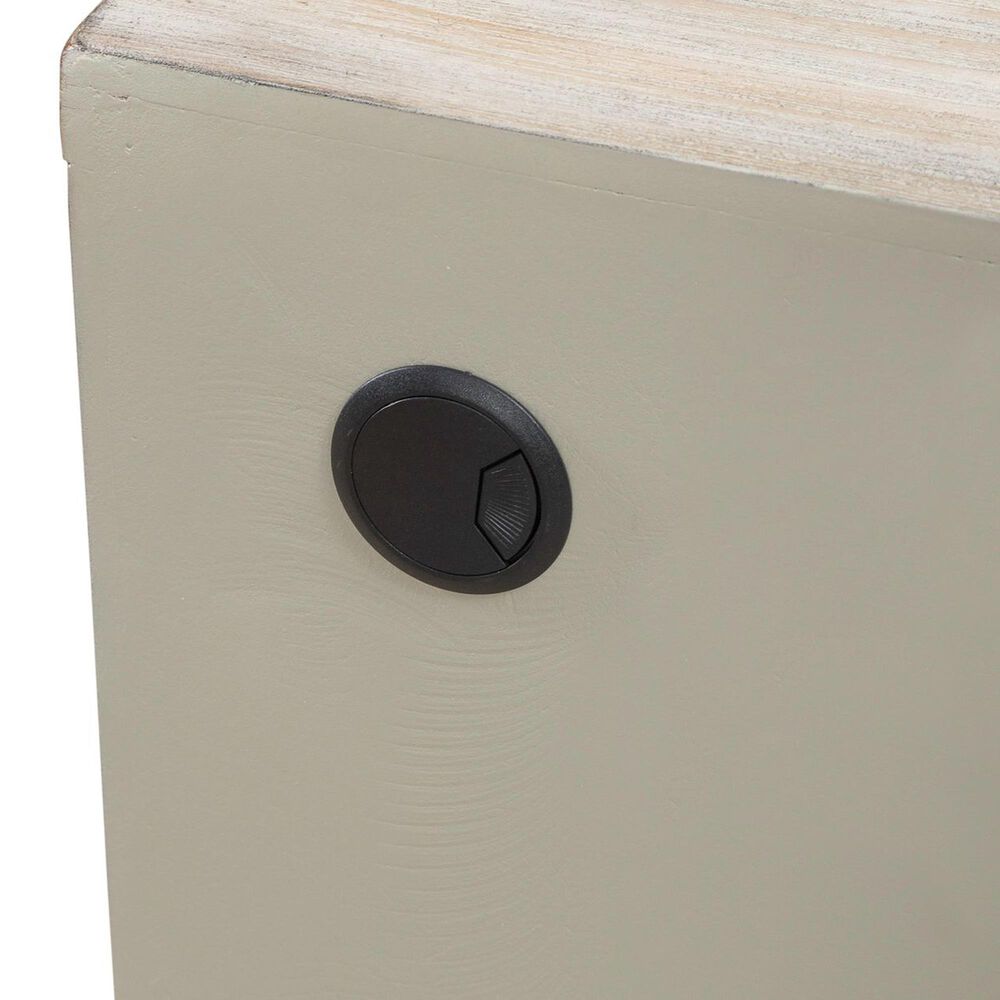 Belle Furnishings Terrace 69&quot; 4-Door Accent Cabinet in Gravel, , large