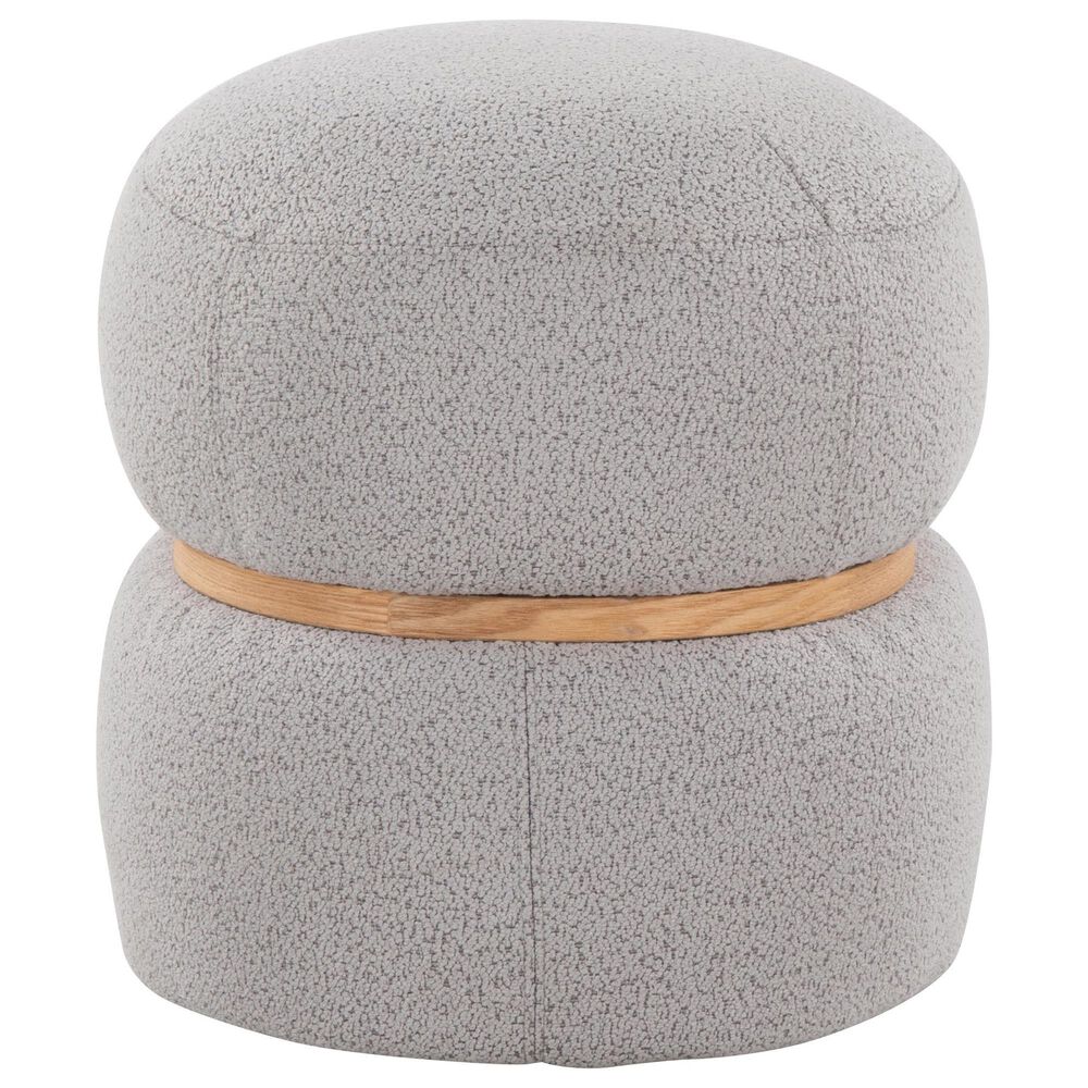 Lumisource Cinch Pouf Ottoman in Grey, , large