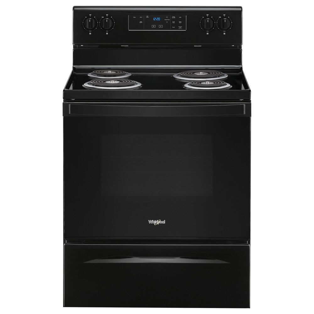 Whirlpool 4.8 Cu. Ft. Freestanding Electric Range with Self-Cleaning in Black, , large