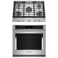 KitchenAid 2-Piece Kitchen Package with 30" Single Wall Oven and Gas Cooktop in Stainless Steel, , large